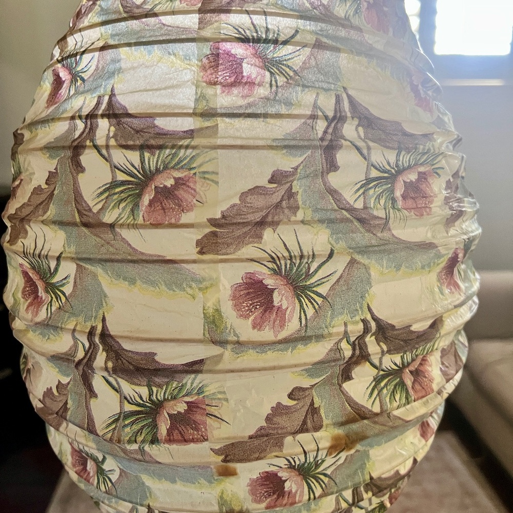 2 Two Paper Lanterns... Very Large Pretty Colors